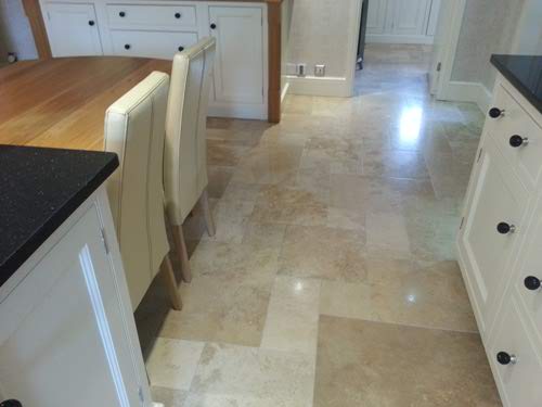 Shiny kitchen floor